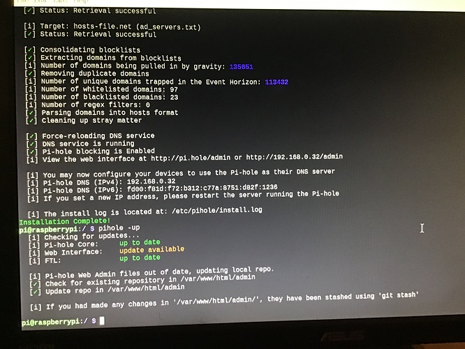 Web interface not working - Help - Pi-hole Userspace