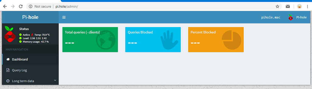 Admin Page partially loading - Help - Pi-hole Userspace
