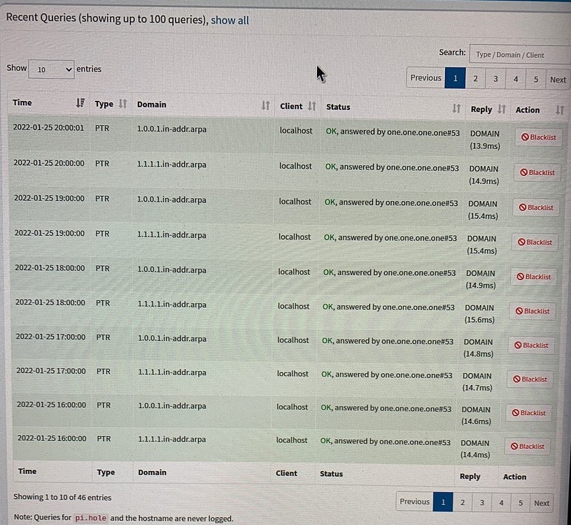 Dashboard update problem - Community Help - Pi-hole Userspace