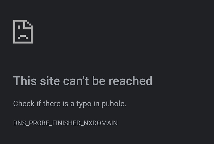 Admin interface not showing - Community Help - Pi-hole Userspace