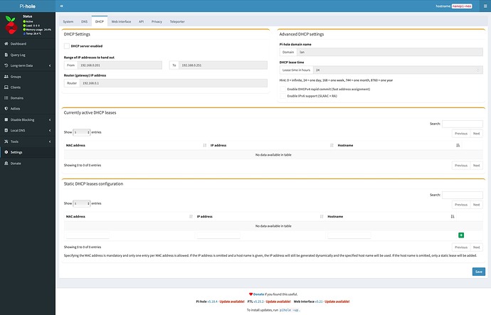 V6 Web Interface Criticism - General - Pi-hole Userspace