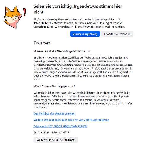 Pi-Hole Error Msg