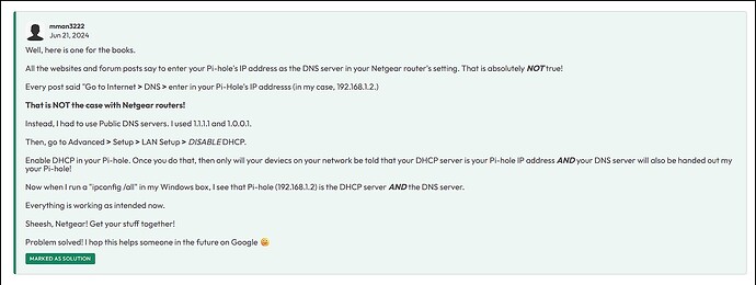 Netgear Router Issue 1