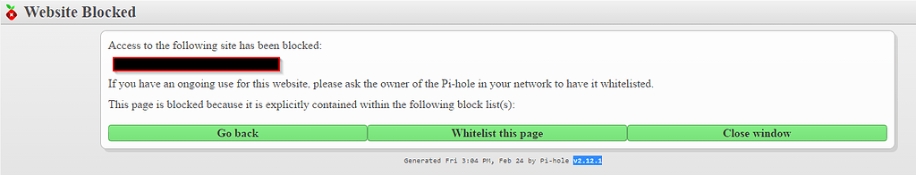Pi-hole is blocking itself - Help - Pi-hole Userspace