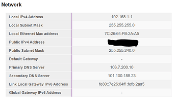 network settings