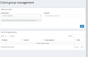 Pihole Client Group Management