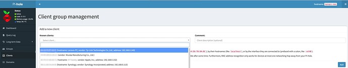 Clients not populating in clients list page - Help - Pi-hole Userspace