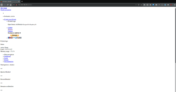 Web Interface not rendering - Help - Pi-hole Userspace
