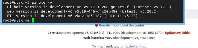 Pihole update failed