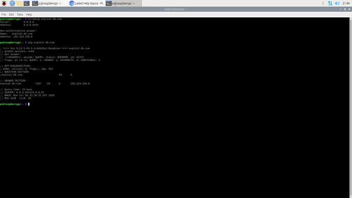 nslookup
