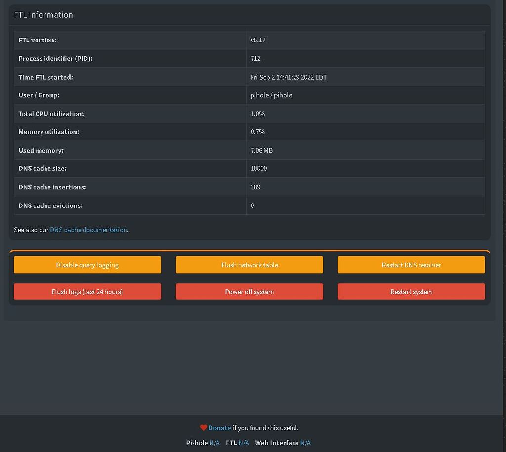 Updated Pihole - Web Interface Version is now N/A - Community Help - Pi ...