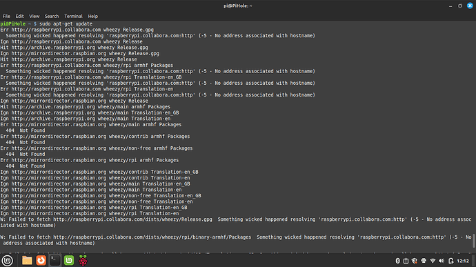 Installer says " Error: Unable to update package cache. Please try ...