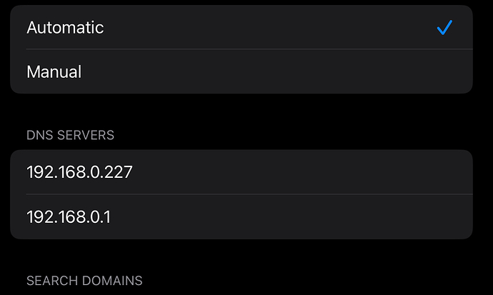 IPad - WiFi settings
