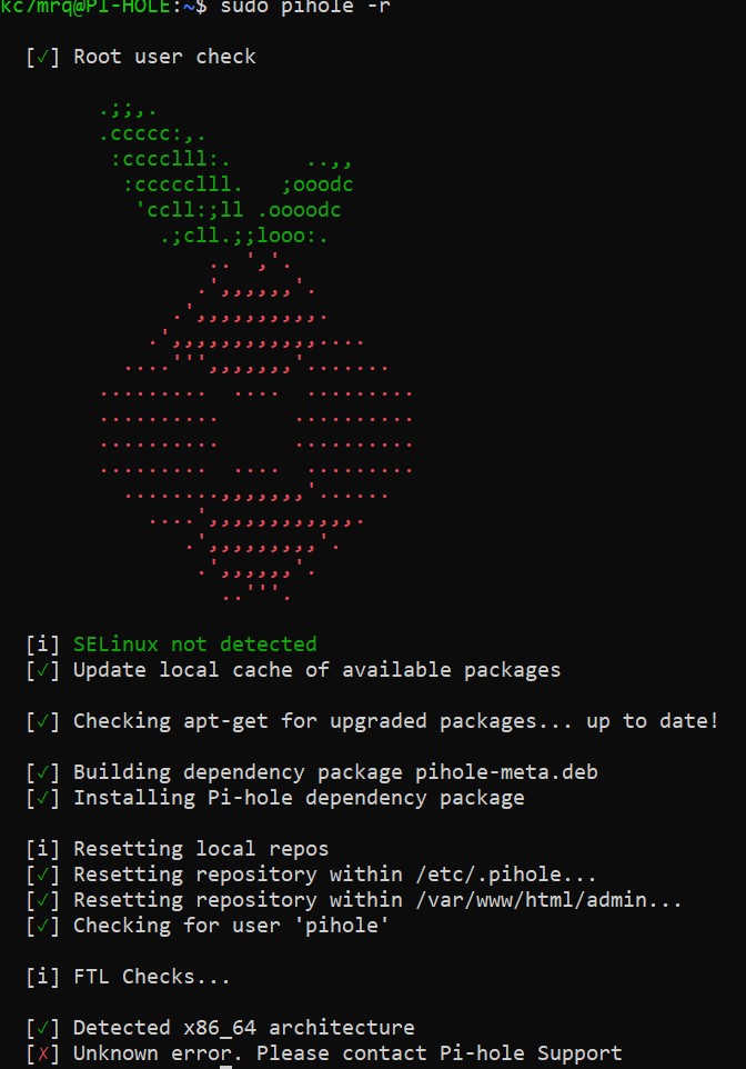 Pihole fails to update - Help - Pi-hole Userspace