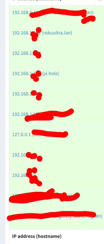 4 clients not recognized - Help - Pi-hole Userspace